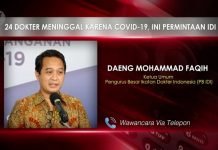 IDI; 24 Dokter Meninggal Karena COVID-19