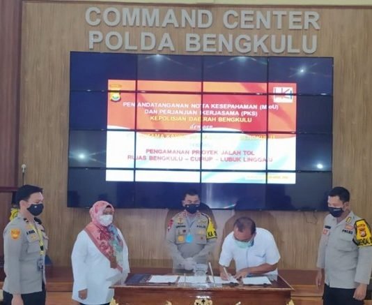 Pembebasan Lahan Jalan Tol Dapat Perhatian Khusus Polda Bengkulu
