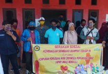 HIPMI Unihaz Bengkulu Bagikan Sembako Untuk Mahasiswa Asal Papua