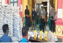 Kapolres Bengkulu Utara Dampingi Bupati Mian Serahkan Sembako