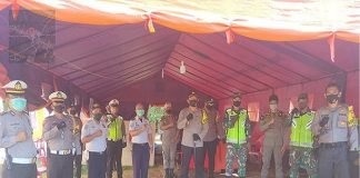 Kapolres Bengkulu Utara Kunjugi Pos Yan Ketupat dan Pos Pam Covid-19 Diperbatasan