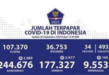 Bertambah 3.989 dan 105 Meninggal, Kasus Positif COVID-19