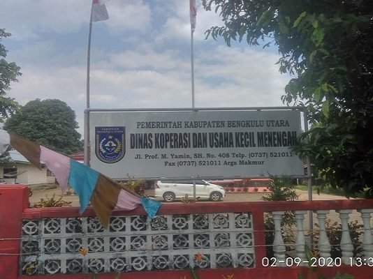 Alasan Covid -19 Dinas Koperasi Akui Data Penerima Bantuan UMKM Bengkulu Utara Tidak Valid