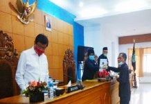 Ketujuh Fraksi DPRD Bengkulu Utara, Menyetujui Raperda Perubahan Menjadi PERDA