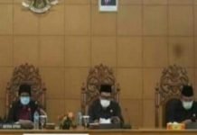 Paripurna Penyampaian Jawaban Eksekutif Terhadap Pandangan Fraksi-Fraksi DPRD Bengkulu Utara