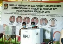 KPU BU Gelar Simulasi SIREKAP dengan Prokes
