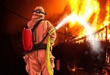 Mako Brimob Kelapa Dua Cimanggis, Terbakar
