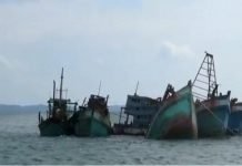 Perairan Kepri, Lima Kapal Nelayan Asing Ditenggelamkan