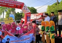 Pawai Ta`aruf Semarakan Rangkaian MTQ XXXVI Tingkat Provinsi Bengkulu