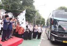 Kementerian Agama Lepas Ratusan Peserta Program Mudik Gratis 1446 H/2025 M