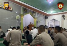 Tarawih Keliling DitSamapta Polda Bengkulu , Sinergi Polri dan Warga Cegah Gangguan Kambtimas