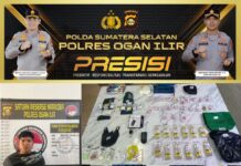 Sat Resnarkoba Polres OI Tangkap Dua Pria Diduga Pengedar Narkotika Jenis Pil Extacy Dan Shabu