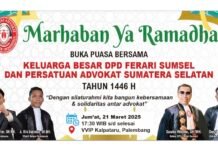 Gelar Bukber, Ferari Sumsel Siap Jalankan Marwah Advokat Secara Profesional Dan Religius