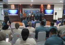 Lanal Palembang Laksanakan Halal Bihalal dan Syukuran Kenkat tahun 2025