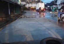 Gerak Cepat Dinas PU Bina Marga Palembang Perbaiki Jalan Pasar 16 Ilir