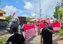 Mapolres Muba Didemo, Aliansi LSM dan Ormas Desak Kapolres Muba Copot Kapolsek Sungai Lilin