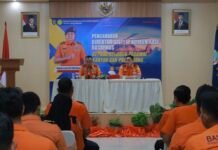 Tinjau Peralatan Komunikasi, Dirsiskom Basarnas Kunjungi Kantor SAR Palembang