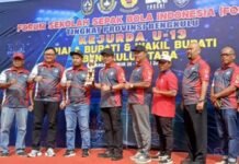 Support Kejurda U-13, Ketua DPRD Parmin : Ciptakan Atlet Muda Sepakbola Berbakat