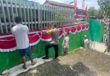 Bersama Bhabinkamtibmas, Seklur 19 Ilir Edukasi Warga Soal Semarak Kemerdekaan