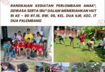 Lurah Atika Semarakkan HUT RI ke-80 Bersama Warga Kelurahan Dua Ilir Lewat Lomba dan Jalan Sehat