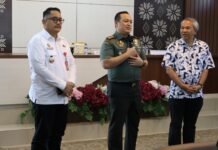 Amiruddin Sandy Sambut Kunjungan Dandim 0418 dan Dr. Aqua Dwipayana