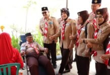 51 Gugus Depan Meriahkan Bulan Bhakti Pramuka Kemuning, Amiruddin Sandy Beri Pesan Inspiratif