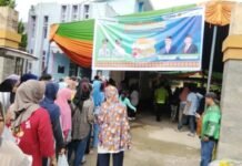 Lurah Sungaiselincah Apresiasi Dinas Perdagangan Palembang Gelar Pasar Murah, Bantu Stabilkan Harga Pangan
