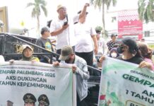 38 Program RDPS Diklaim Sukses, Massa GEMPAR Gaungkan #MEMPERBAIKIYANGSUDAHBAIK di Palembang