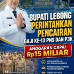 Bupati Lebong Intruksikan Pencairan Gaji ke-13 PNS dan P3K, Anggaran Capai Rp15 Miliar