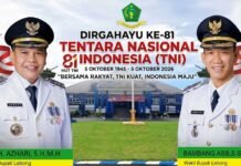 HUT ke-81 TNI, Pemkab Lebong Dorong Kolaborasi untuk Keamanan dan Kemajuan Daerah