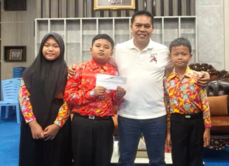 Asah Literasi dan Numerasi, 3 Siswa SD Negeri 54 Lebong Bertolak ke Palembang