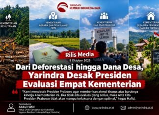 Yarindra Soroti Kinerja Empat Kementerian, Desak Prabowo Perkuat Akuntabilitas Kabinet