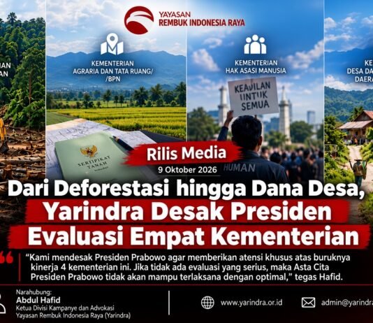 Yarindra Soroti Kinerja Empat Kementerian, Desak Prabowo Perkuat Akuntabilitas Kabinet