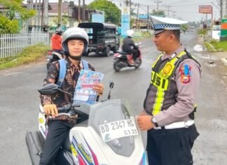 Satlantas Polres Lebong Perkuat Kesadaran Tertib Berlalu Lintas lewat Edukasi